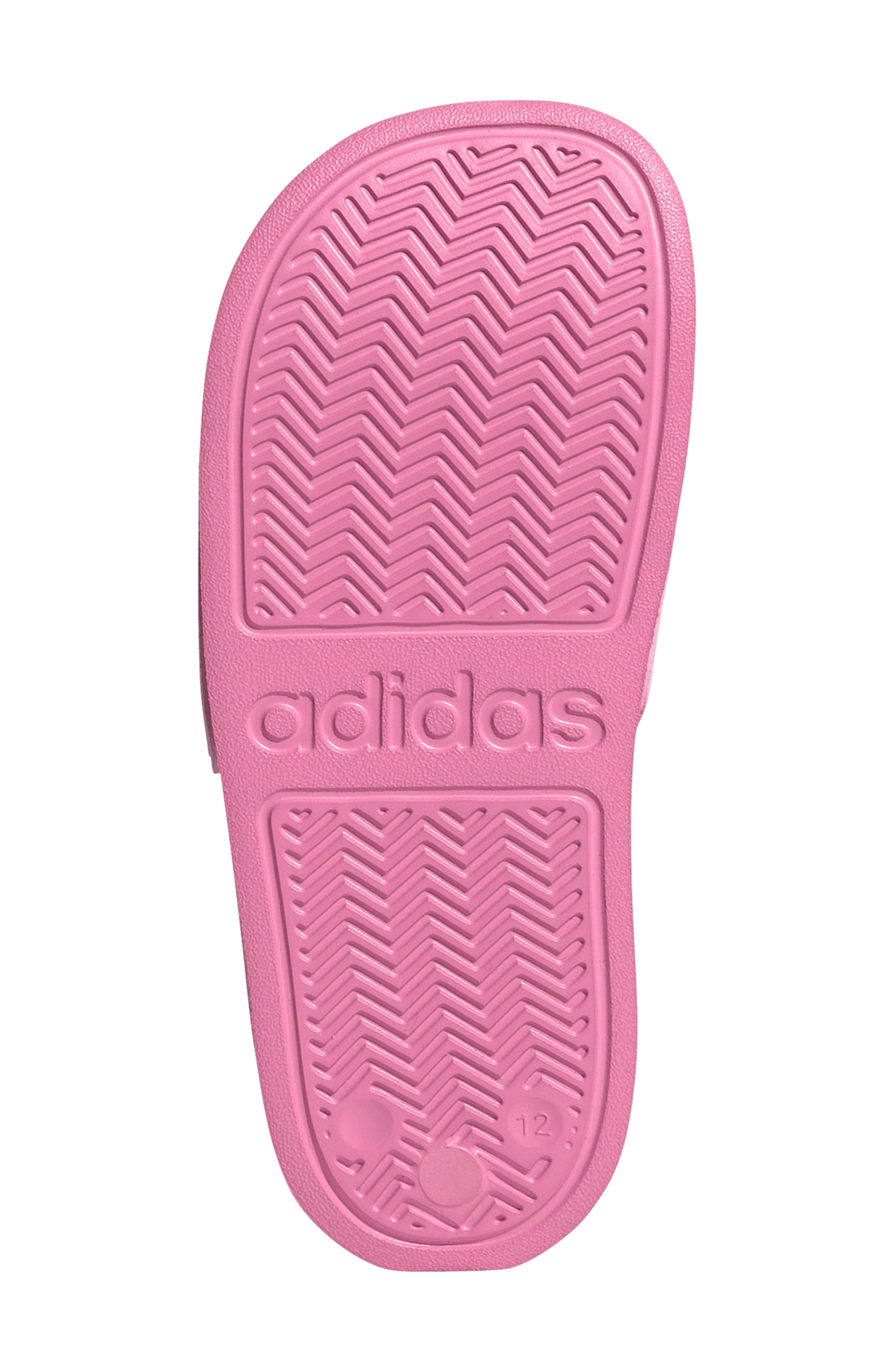 adidas Kids' Adilette Slide Sandal, Alternate, color, Pink/ White/ Clear Pink