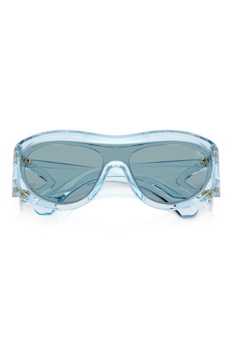 138mm Irregular Shield Sunglasses, Alternate, color, WINTER SKY / BLUE