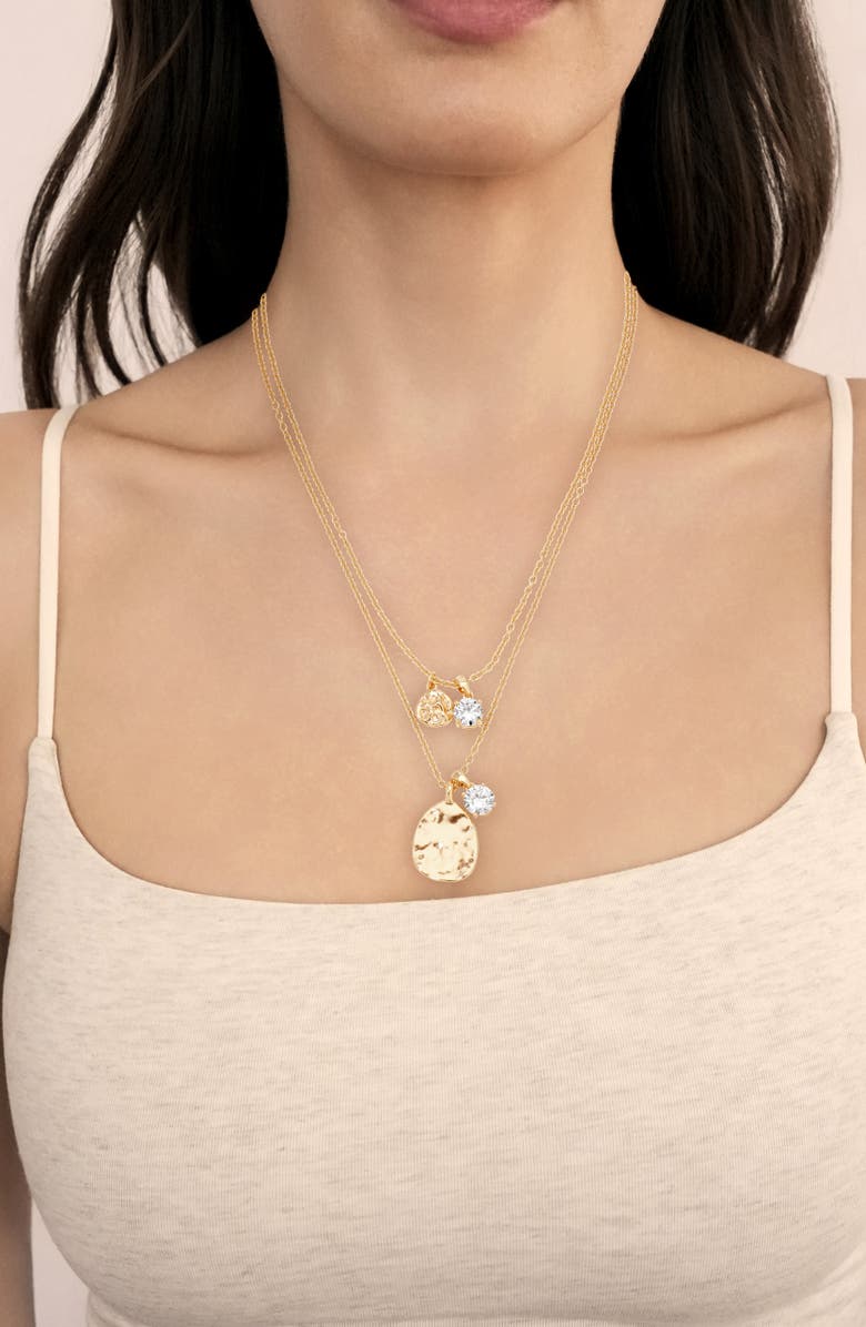 Ettika Layered Chain Necklace, Alternate, color, Gold