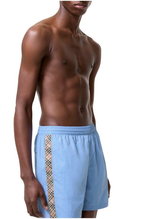 Check Trim Swim Shorts