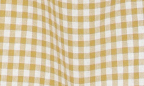 Avec Les Filles Side Tie Gingham Pants In Olio Gingham