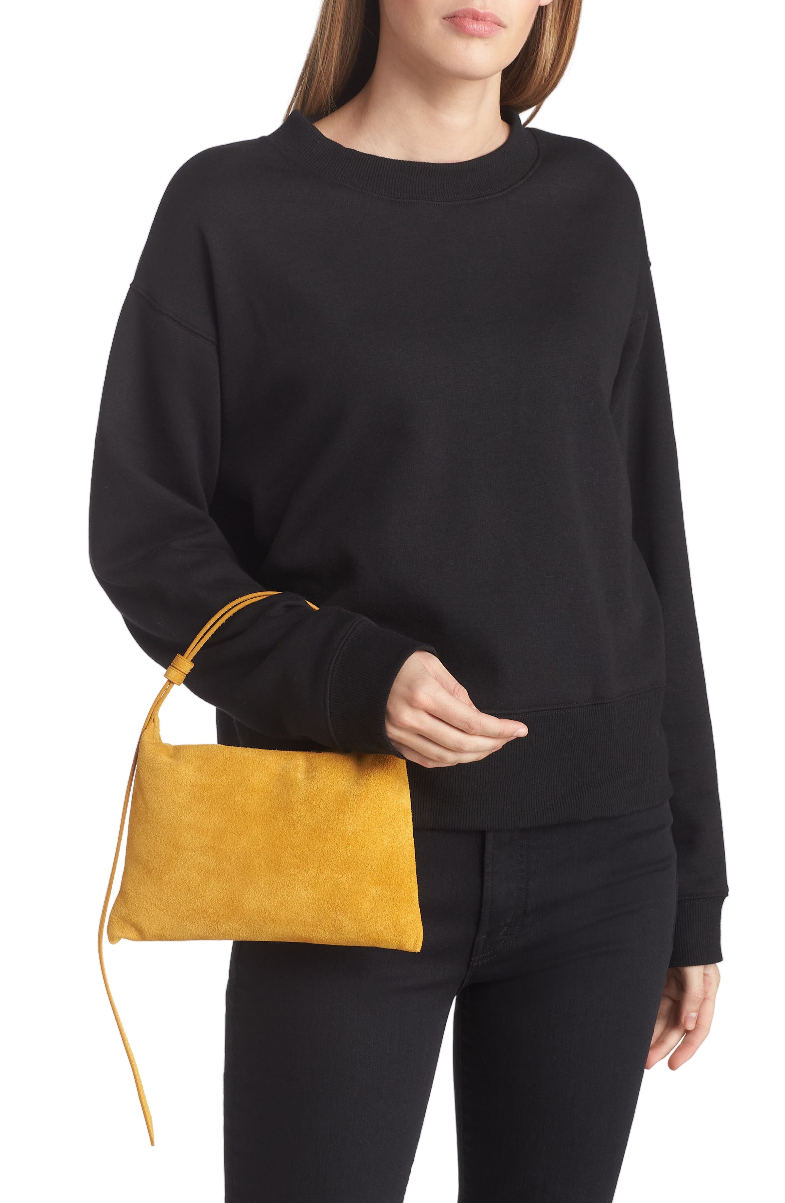 Simon Miller Mini Puffin Suede Bag, Alternate, color, 