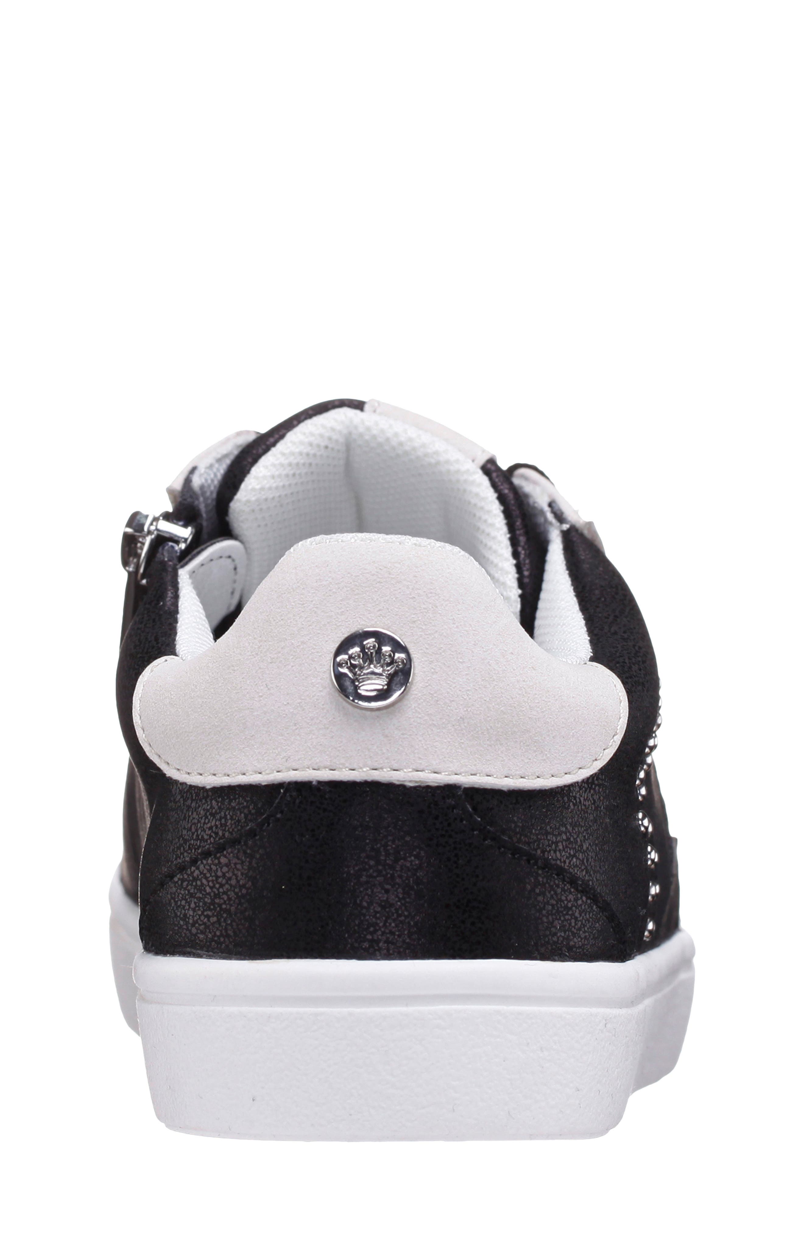 Nina Kids' Zicky Low Top Sneaker, Alternate, color, Black Shimmer