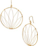 Kiara by Ki-Ele Selena Lotus Large Hoop Earrings