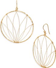 Kiara by Ki-ele Selena Lotus Large Hoop Earrings