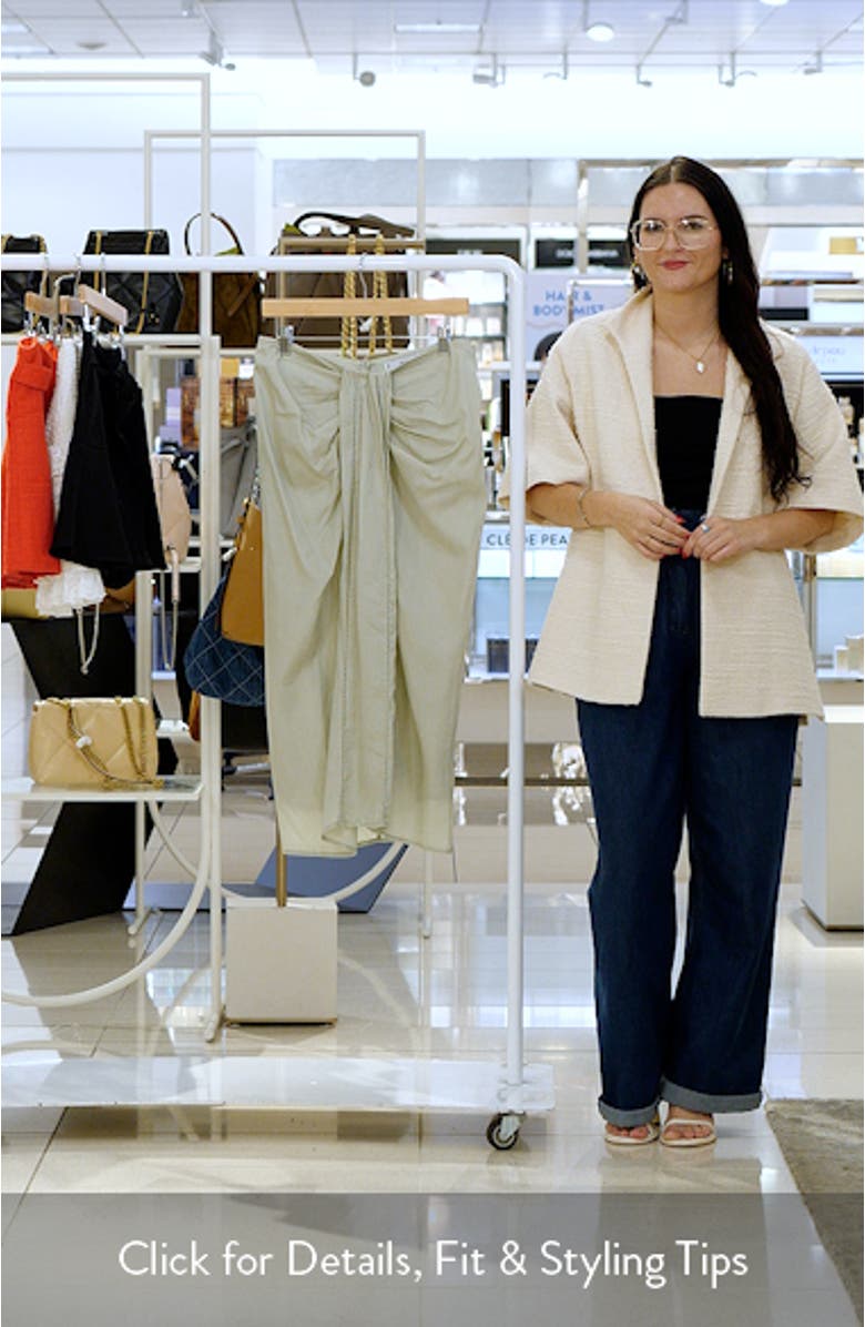 Draped Midi Skirt, sales video thumbnail