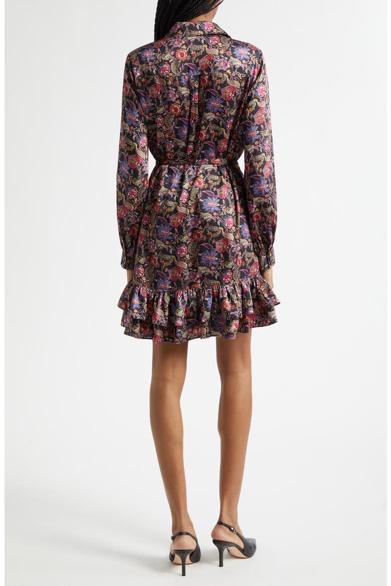 Tirza Paisley Eclipse Long Sleeve Shirtdress, Alternate, color, BLACK MULTI