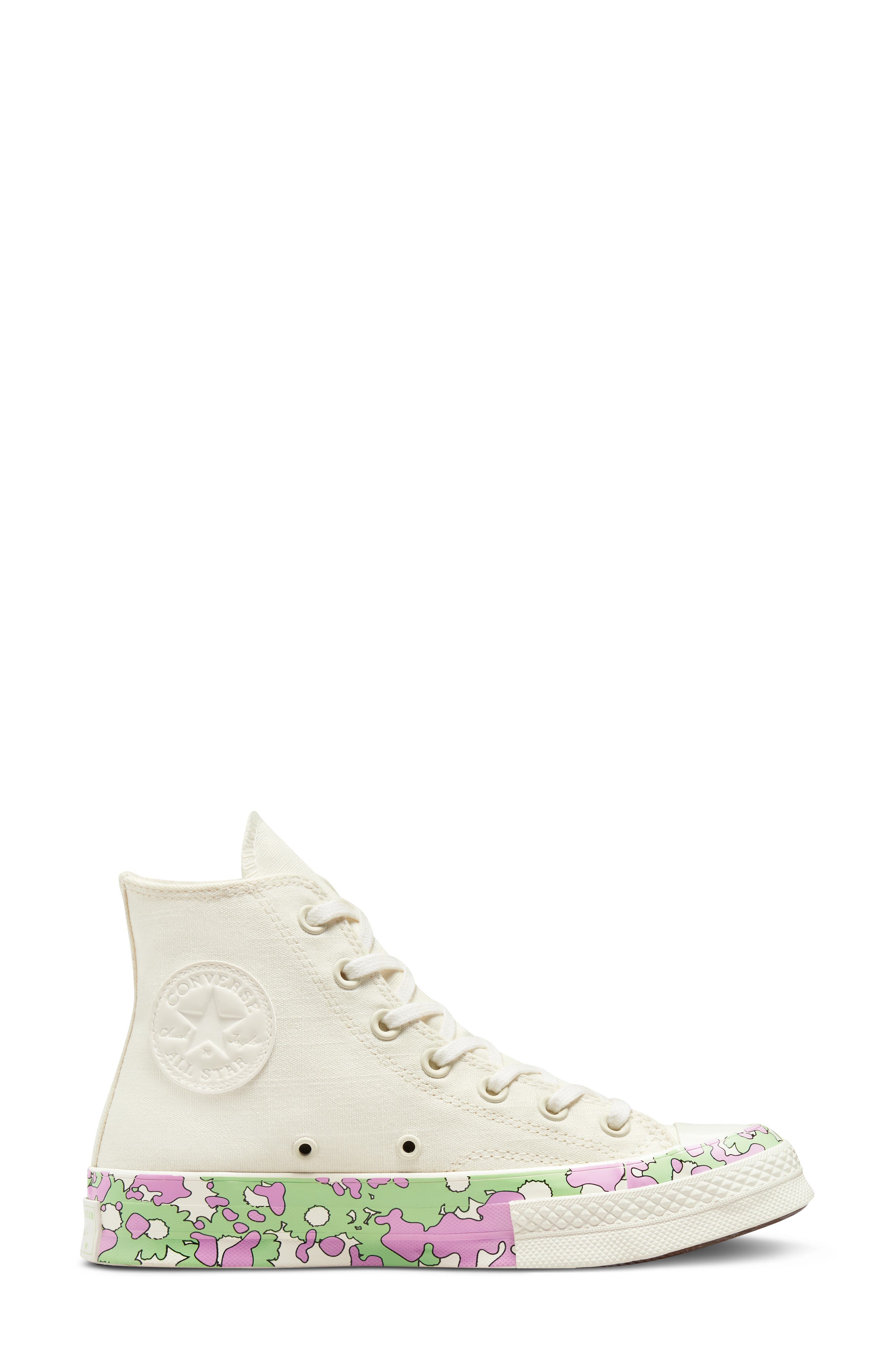 Converse Chuck Taylor<sup>®</sup> Floral High Top Sneaker, Alternate, color, 