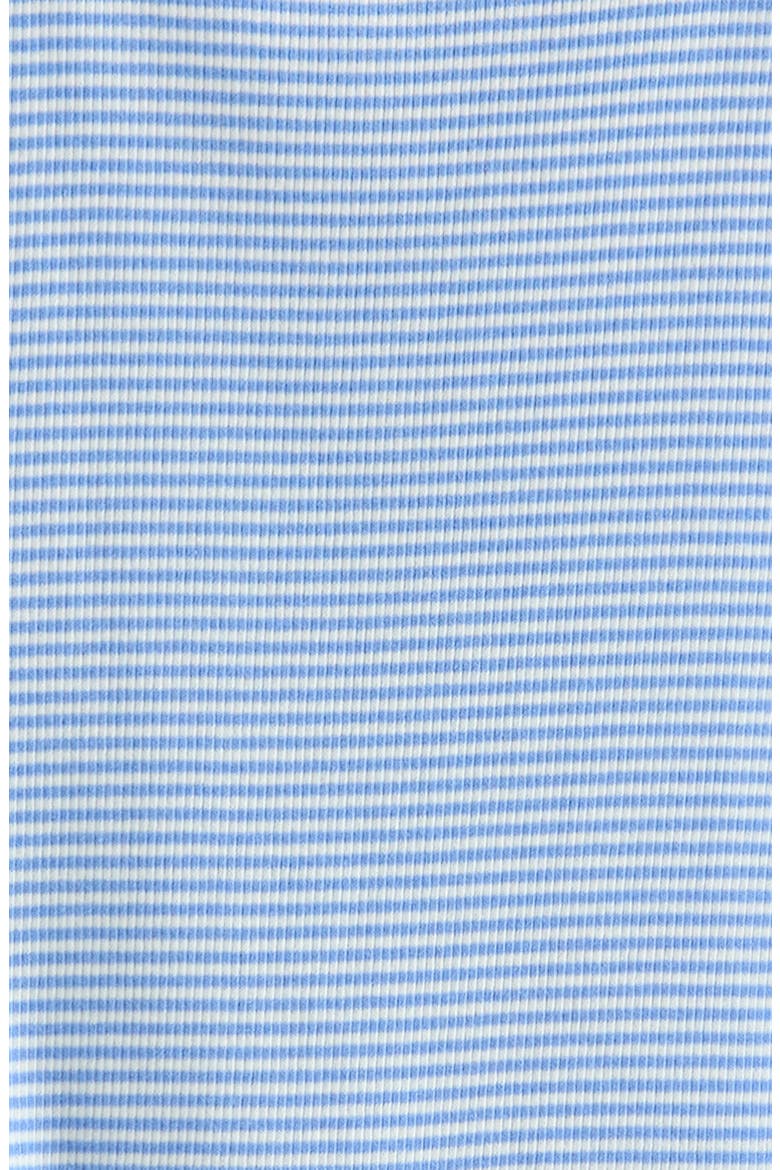 Kids' Wrap Skirt Romper, Alternate, color, BLUE ROBBIA-IVORY DRESS STRIPE