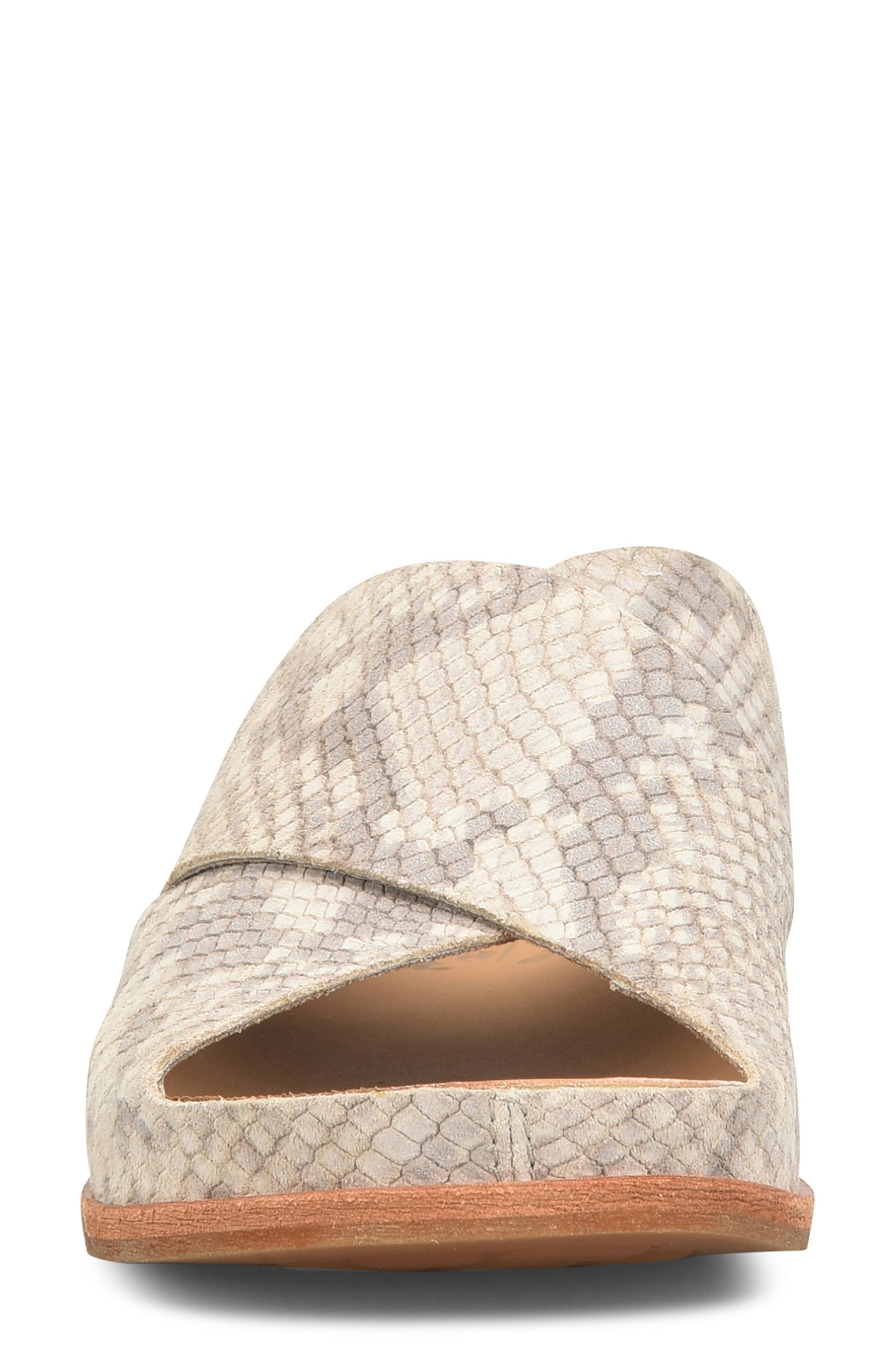 Tutsi Slide Sandal, Alternate, color, TAUPE SNAKE