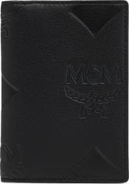 MCM Aren Bifold Card Wallet in Maxi Monogram Leather