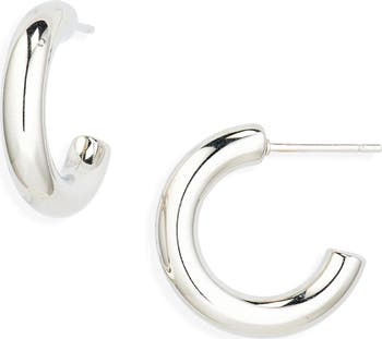 NORDSTROM RACK Thick Tube Waterproof Huggie Hoop Earrings