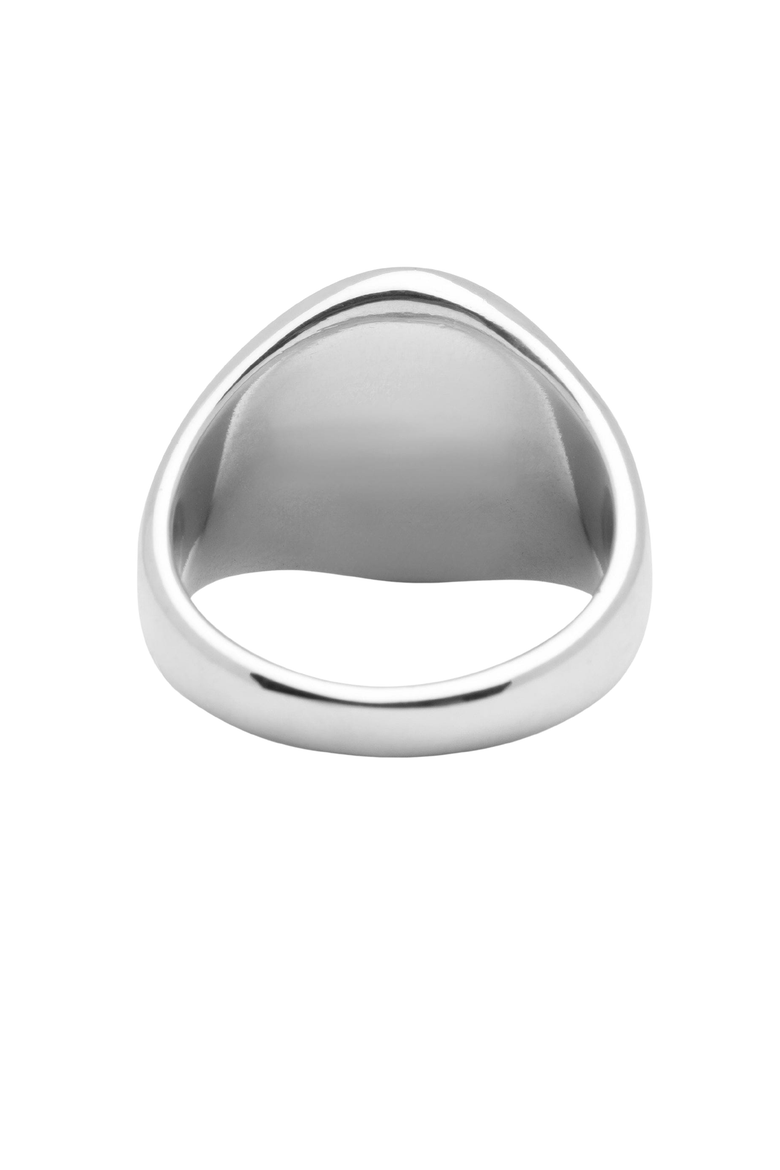 Squared Stainless Steel Ring, Alternate, color, Silver