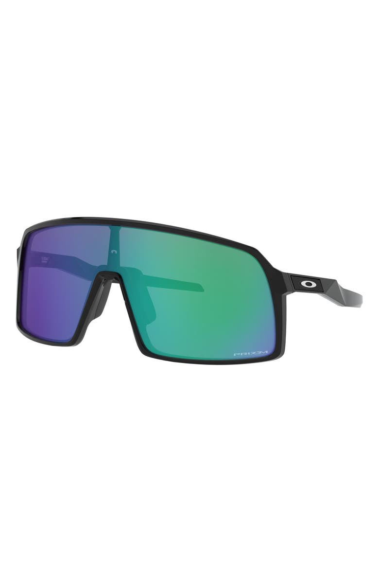 Oakley Sutro Prizm 60mm Shield Sunglasses, Alternate, color, Black