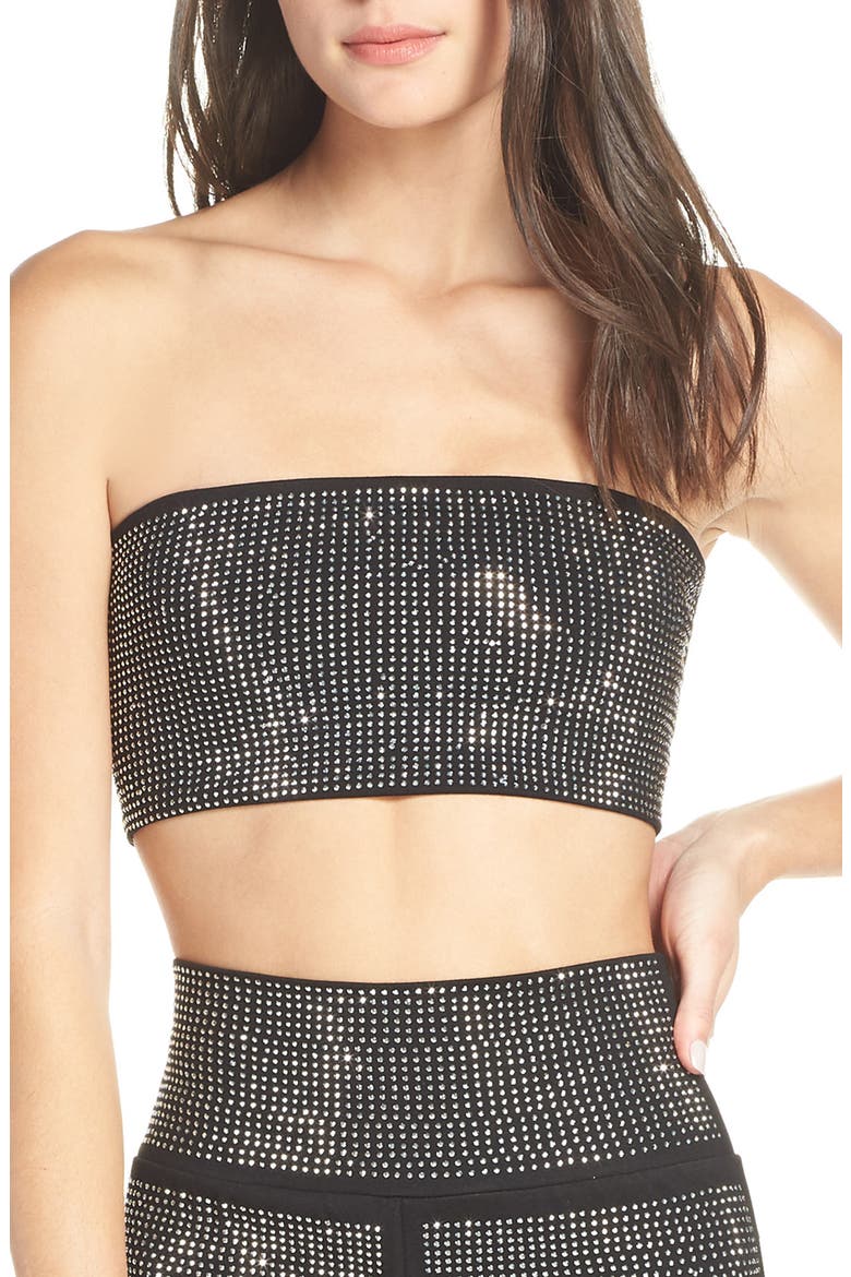 Aurora Bandeau Top, Main, color, BLACK