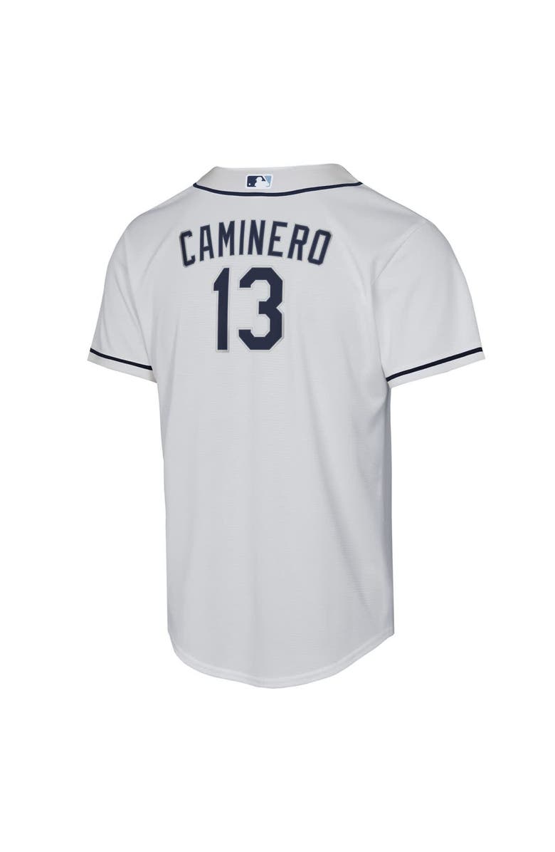 Nike Youth Nike Junior Caminero White Tampa Bay Rays Home Replica Player Jersey, Alternate, color, White