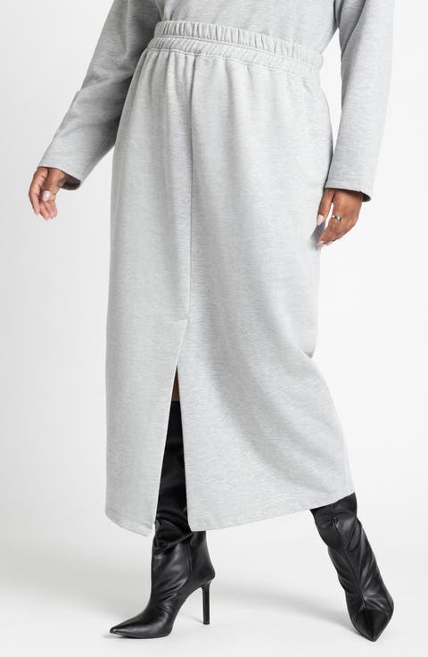 Maxi French Terry Skirt