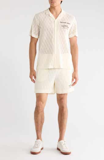 Textured Shirt & Shorts Set