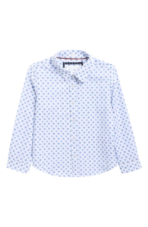 Kids' Floral Long Sleeve Button-Up Shirt (Little Kid)