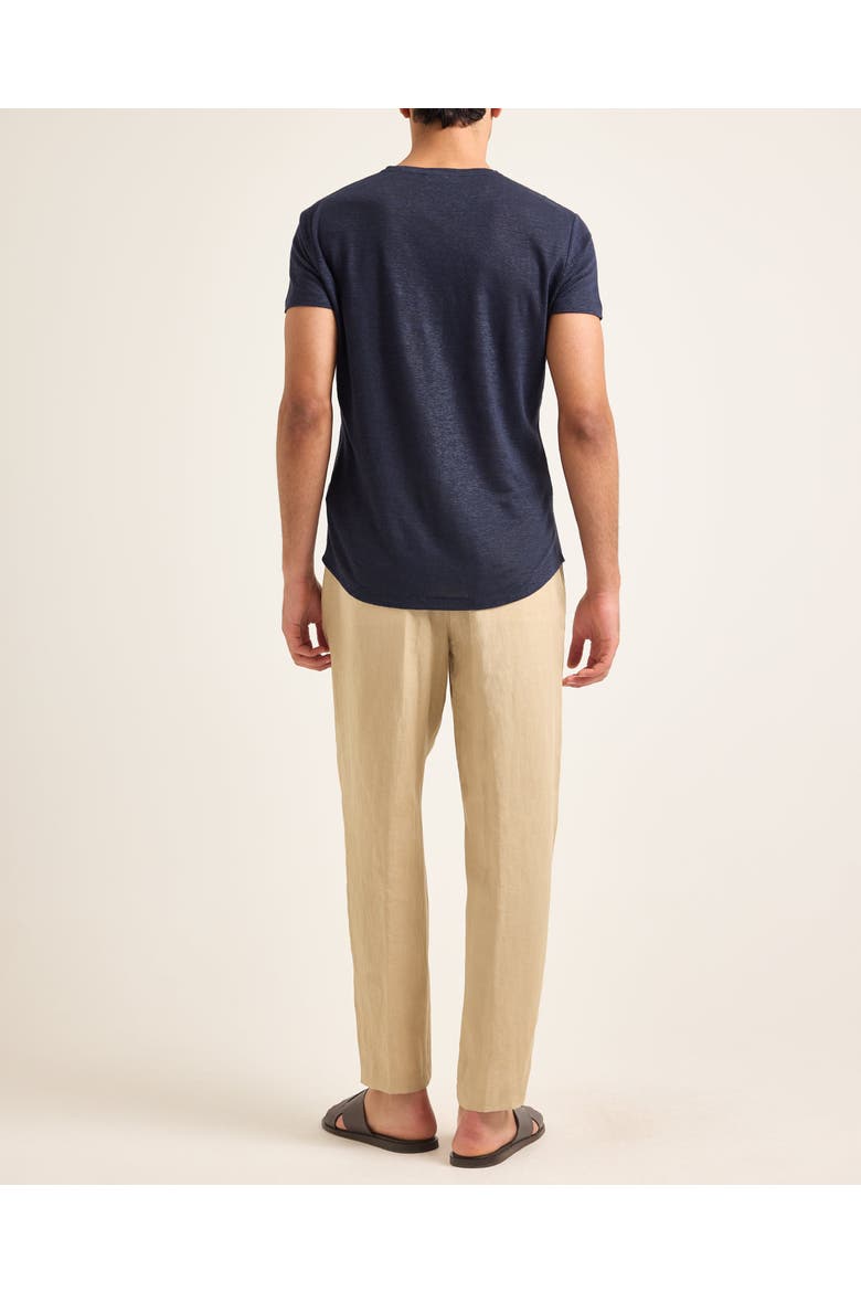 Ob T Linen Tailored Fit Crewneck T-Shirt, Alternate, color, NIGHT IRIS