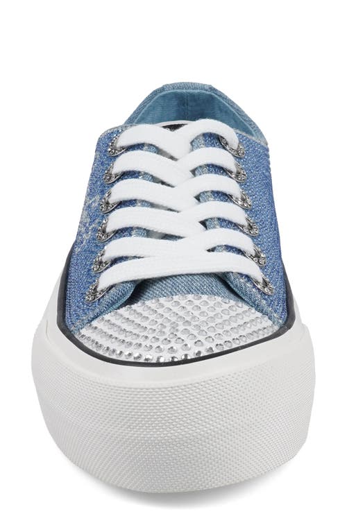 Candies Candie's Leann Low Top Platform Sneaker In Blue