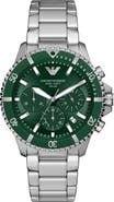 Emporio Armani World Explorer Solar Chronograph Bracelet Watch, 43.5mm