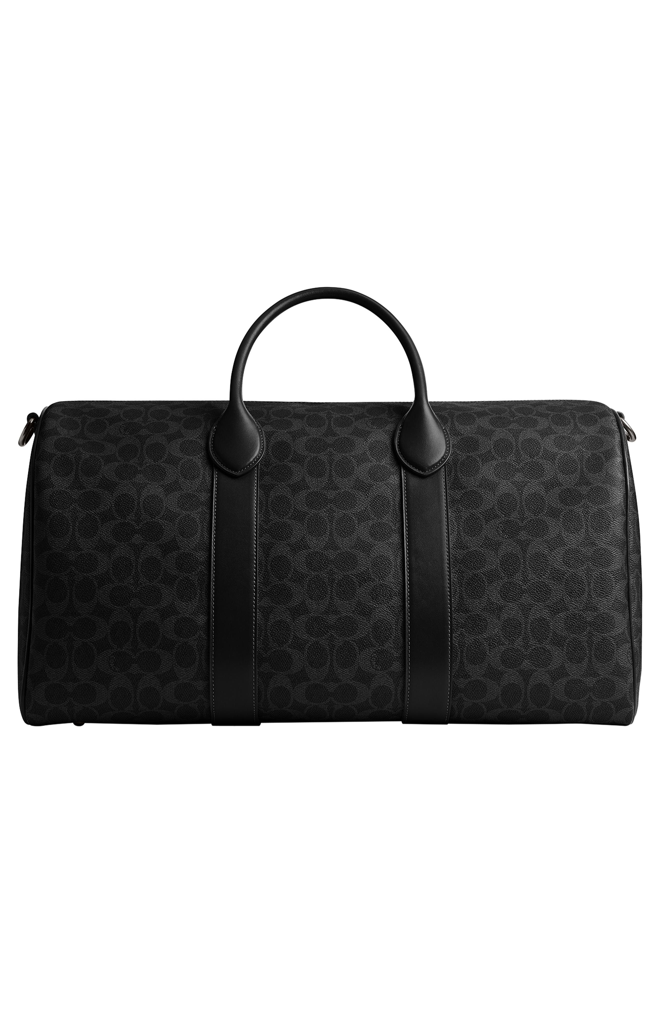 COACH Compass Signature 50 Coated Canvas Duffle Bag, Alternate, color, 