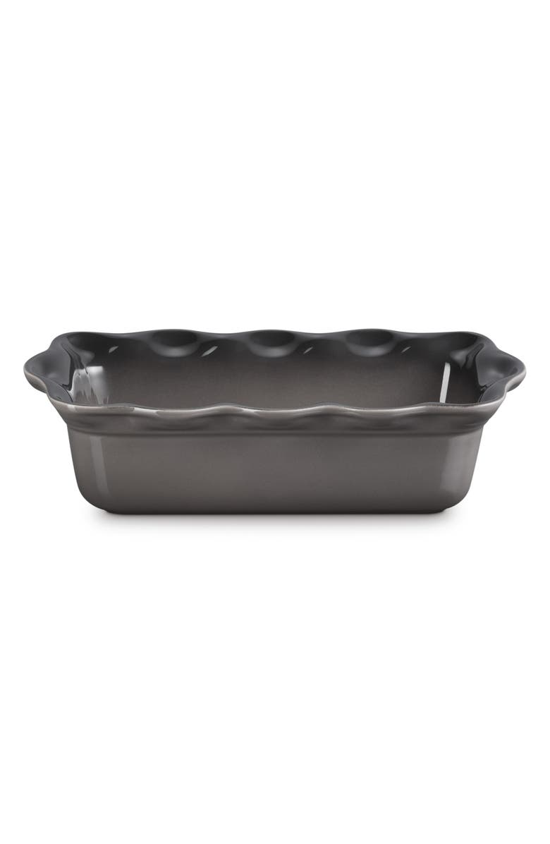 Le Creuset Heritage Stoneware 9-Inch Fluted Loaf Pan, Main, color, Oyster