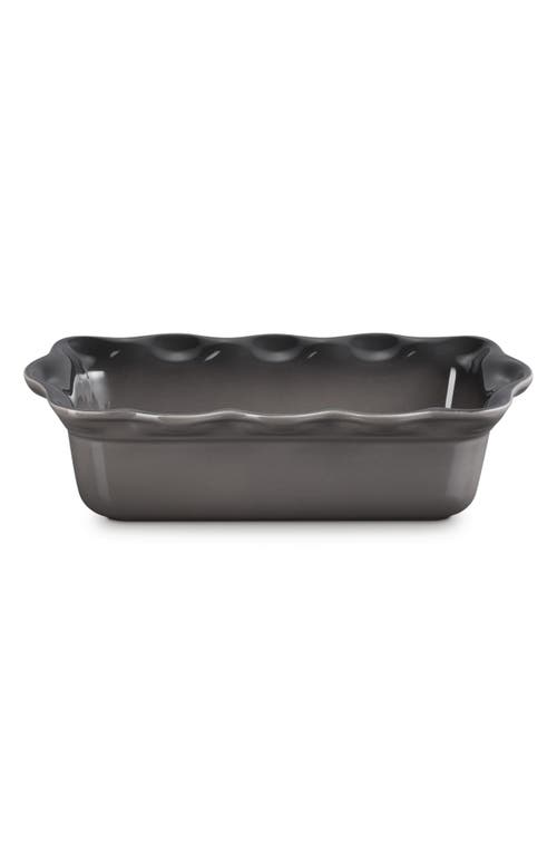 Le Creuset Heritage Stoneware 9-inch Fluted Loaf Pan In Oyster