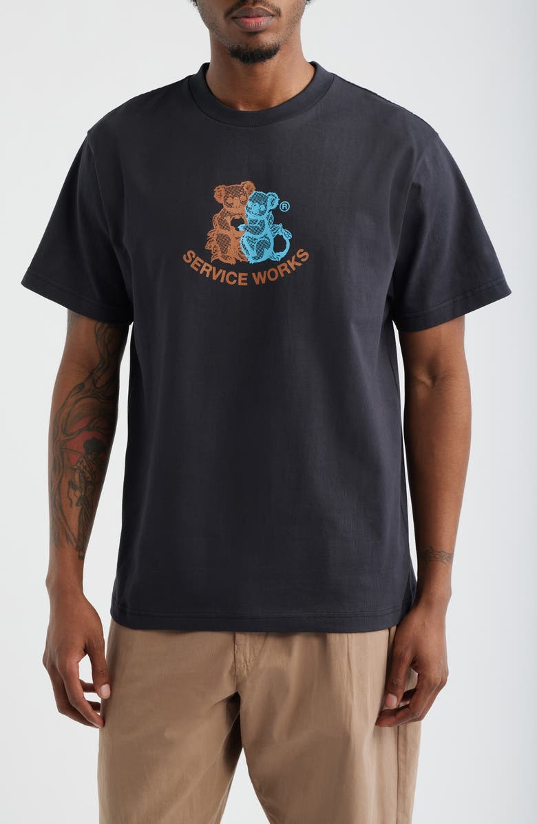 Service Works Family Fruit Organic Cotton Graphic T-Shirt, Main, color, Black