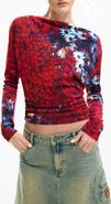 Desigual Print Ruched Top