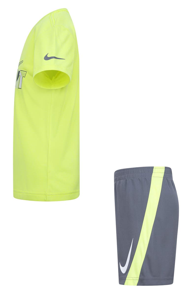Nike Drop Dri-FIT Tee & Shorts Set, Alternate, color, Smoke Grey