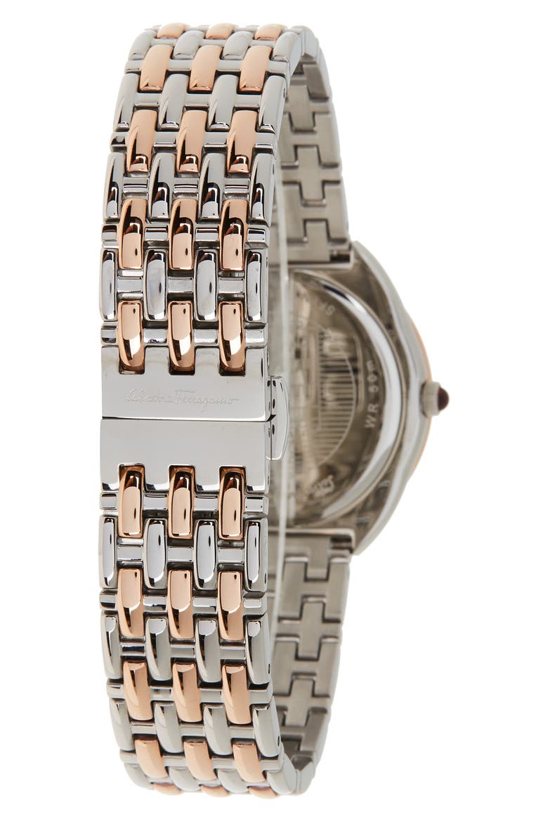 Women's Cuir Two-Tone Bracelet Watch, 34mm, Alternate, color, TWO TONE