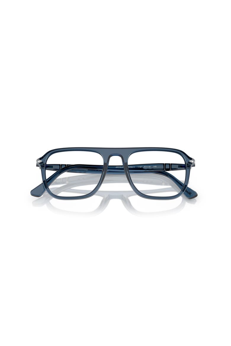 51mm Square optical glasses, Alternate, color, Blue