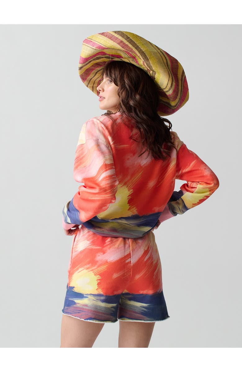 Lingua Franca Sunset Sweatshort, Alternate, color,