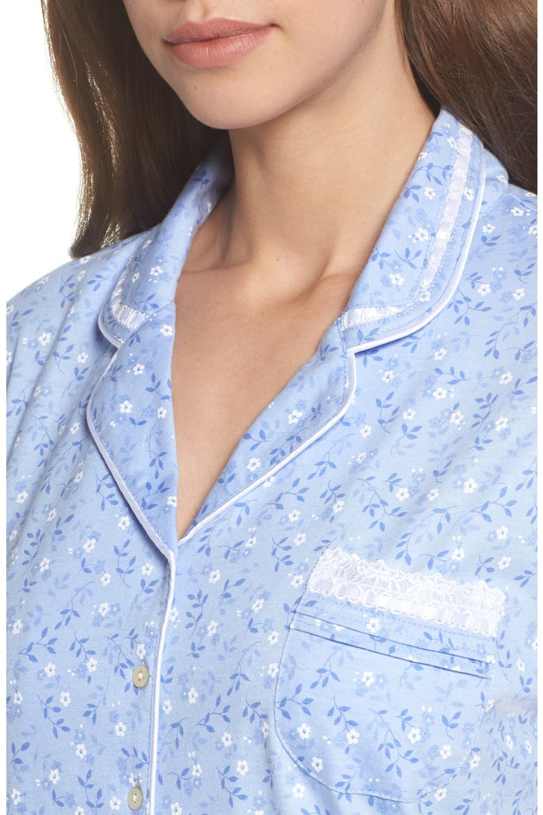 Jersey Pajamas, Alternate, color, BLUE VINEY FLORAL
