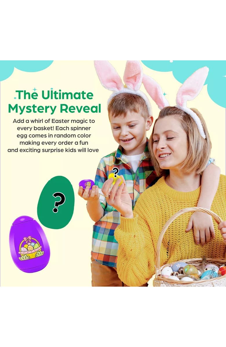 Sperric Interactive Easter Plush Bunny Toy Set with Spinner Egg, Alternate, color, 