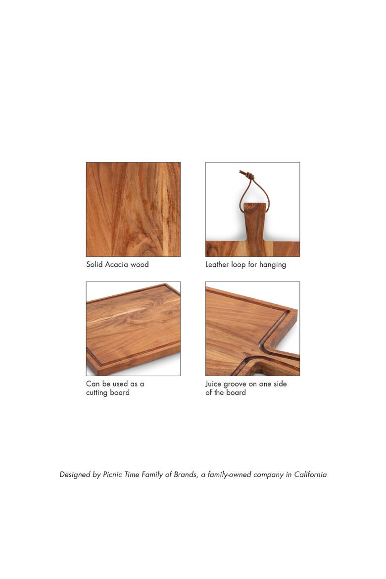Tagliere Rectangular Charcuterie Board, Alternate, color, Acacia Wood