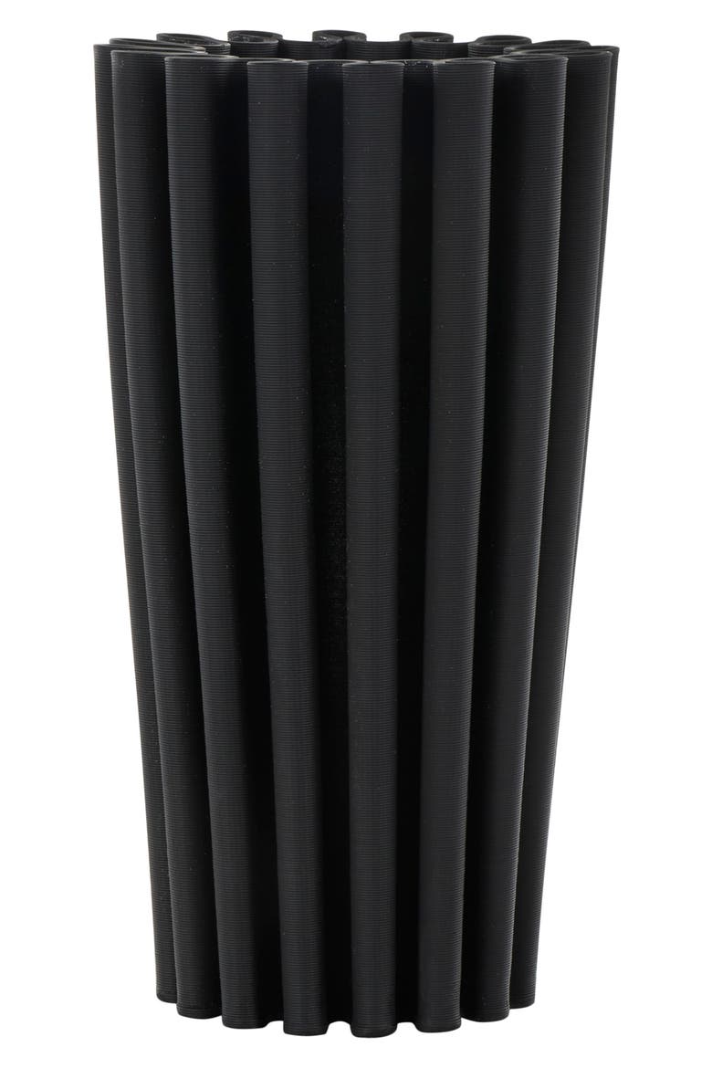 Ceramic Vase, Alternate, color, BLACK
