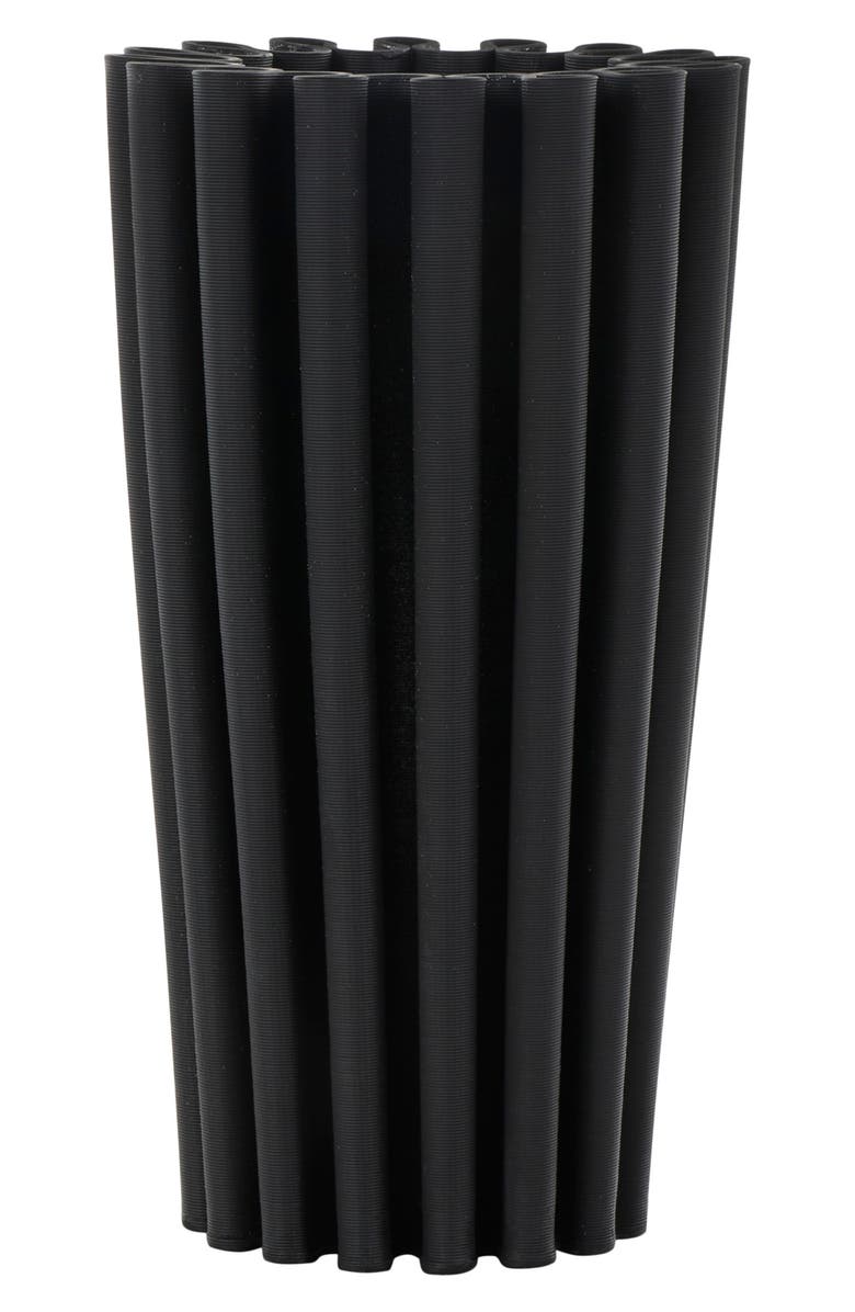 VIVIAN LUNE HOME Ceramic Vase, Alternate, color, Black