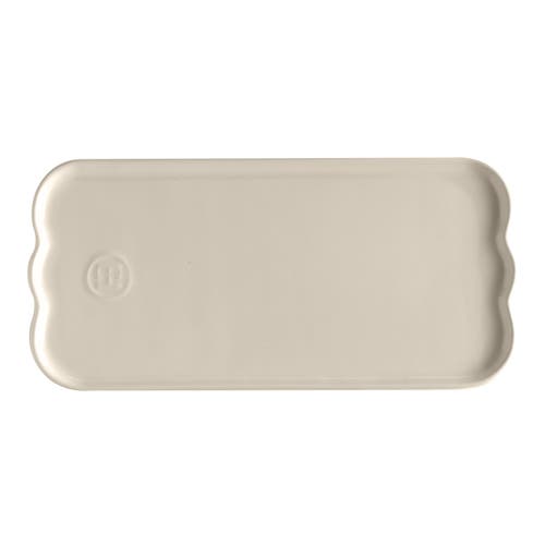 Emile Henry Madeleine Ceramic Serving Platter In Neutral