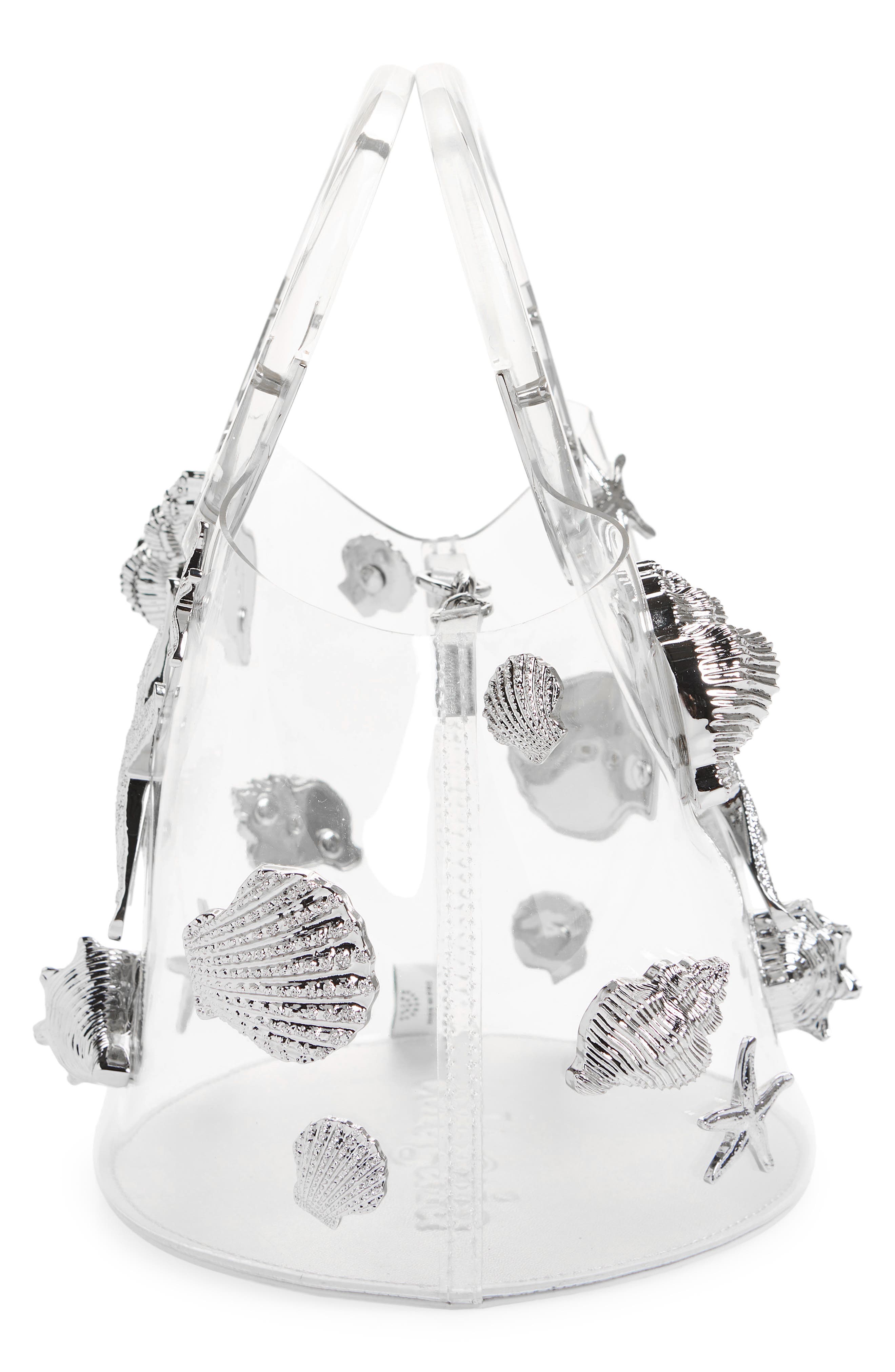 Cult Gaia Taryn Transparent Top Handle Bag, Alternate, color, 