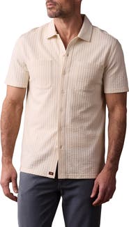 The Normal Brand Getaway Short Sleeve Knit Button-Up Shirt