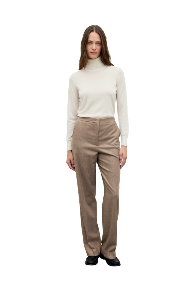 Muna Wide Leg Trousers, Alternate, color, Sand