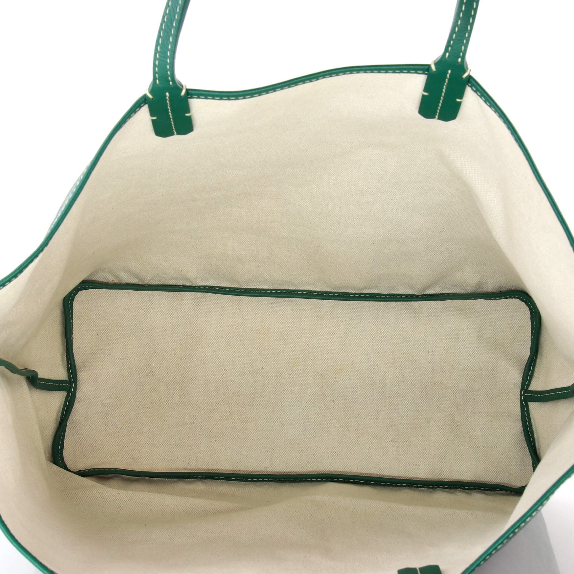 Pre-Owned Goyard Saint Louis Tote Coated Canvas PM, Alternate, color, Green