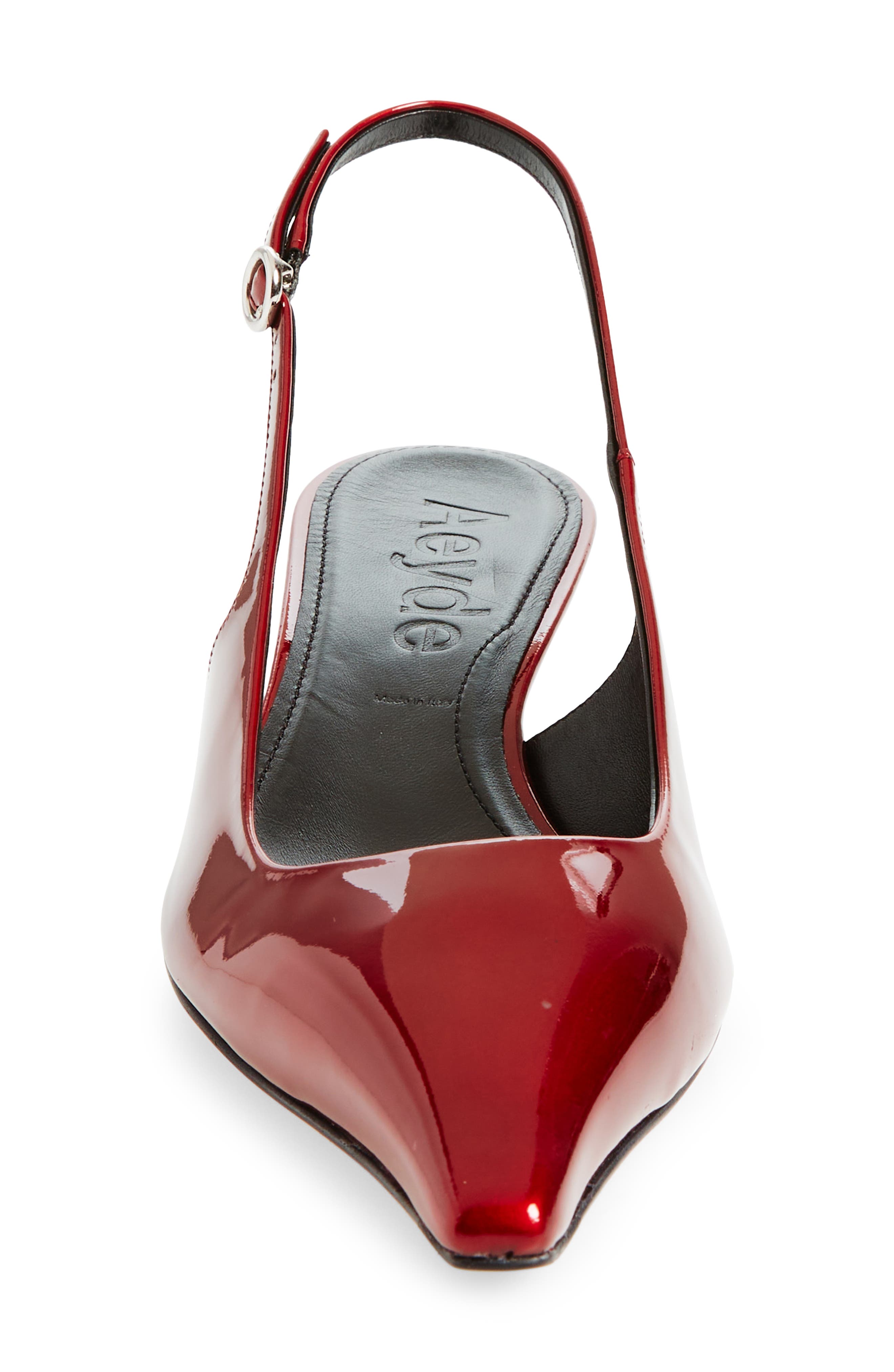 aeyde Metallic Slingback Pump, Alternate, color, 