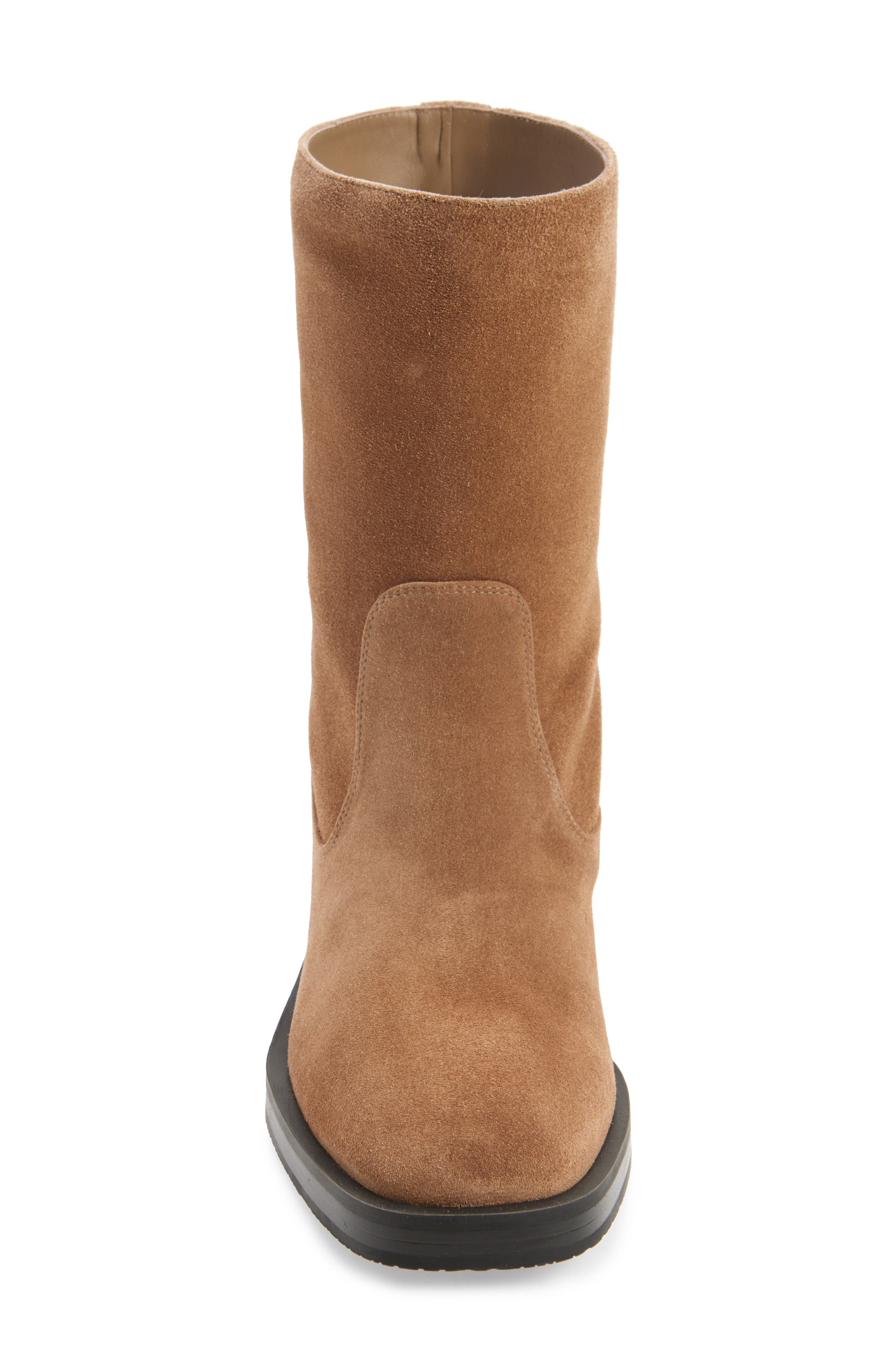 Stuart Weitzman Kaia Bootie, Alternate, color, Khaki Sport Suede