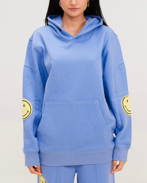 Samii Ryan Smiley Straight Leg Sweatpants In Blue In Blue