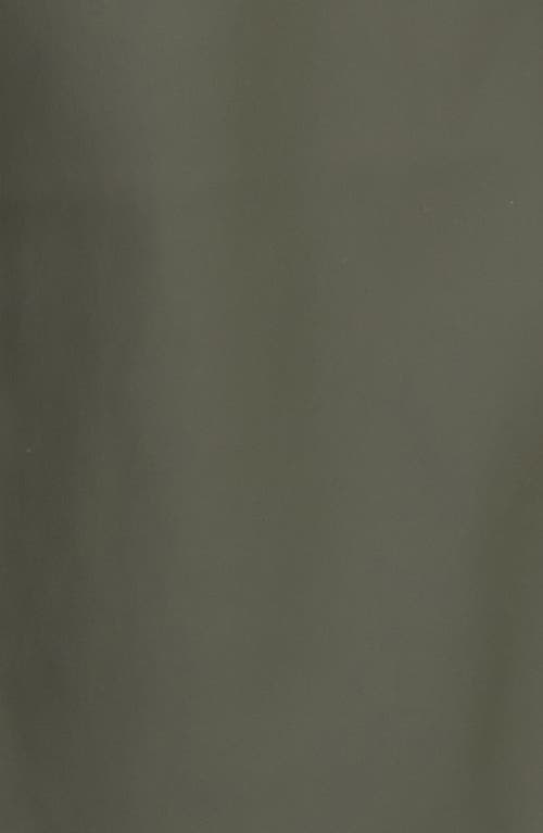 Rains Curve Waterproof Belted Jacket In Green