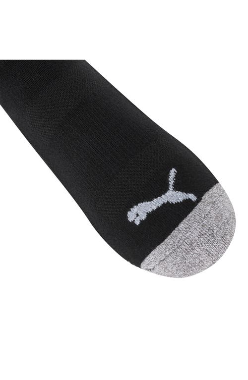Puma 3-pack Terry Low Cut Length Socks In Black Grey
